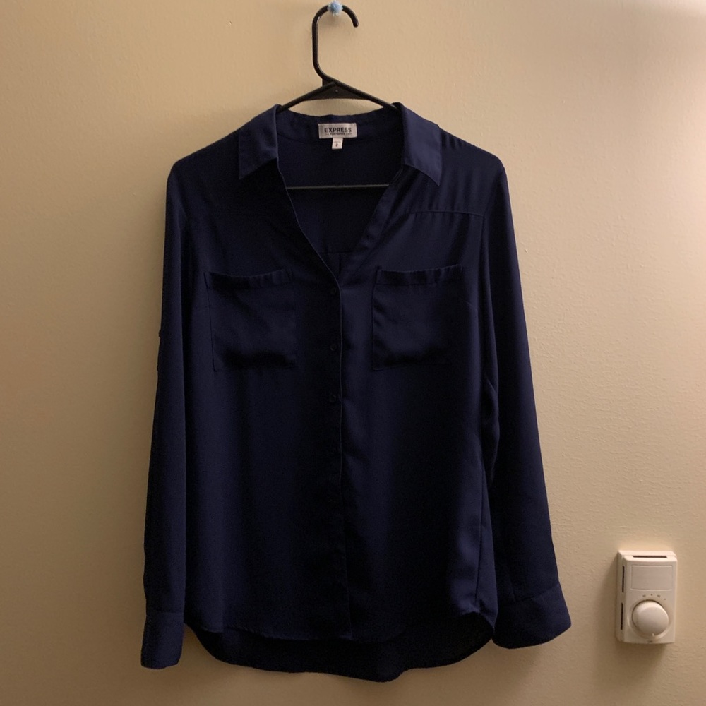 Navy Blouse Size M